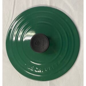Le Creuset Green Cast Iron Replacement Lid Size 18 France 7.5 Inch Lid Only
